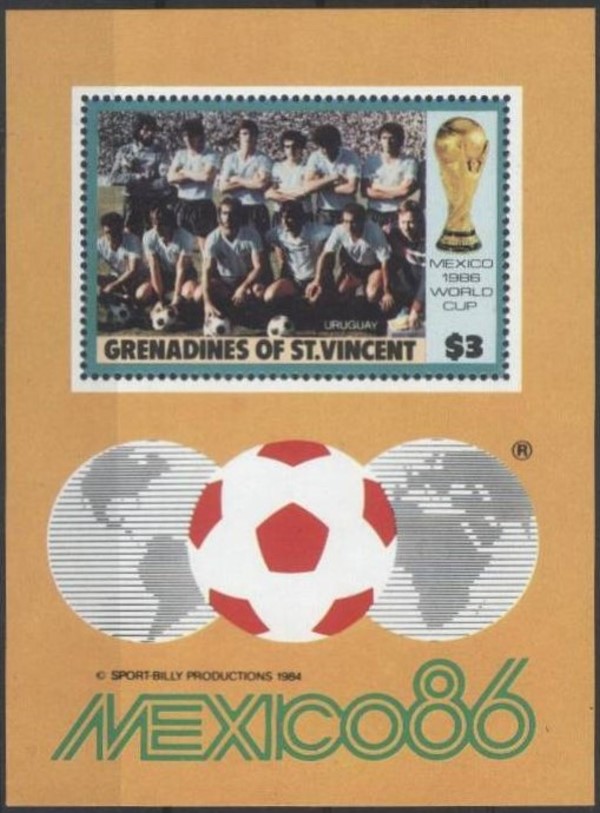 1986 World Cup Soccer Championship in Mexico Souvenir Sheet 1986 World Cup Soccer Championship in Mexico Souvenir Sheet